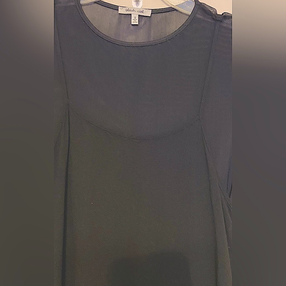 NWOT BLEUH Ciel Sz-S, Shear Dress-Short Sleeves & Tank Top Lined/Sewn-in, Comfy🎄 - Picture 2 of 15